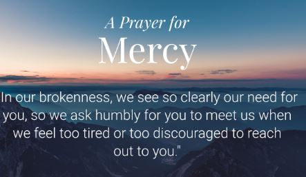 Prayer For God's Mercy